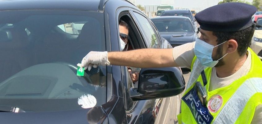 Why Abu Dhabi Police is fixing stickers on vehicles?